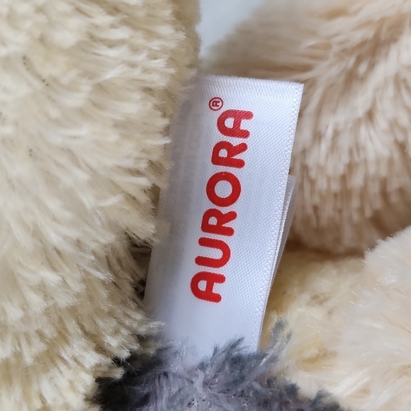 Aurora Wolf Stuffed Animal plush Wily Wolf tan and gray - Picture 9 of 10